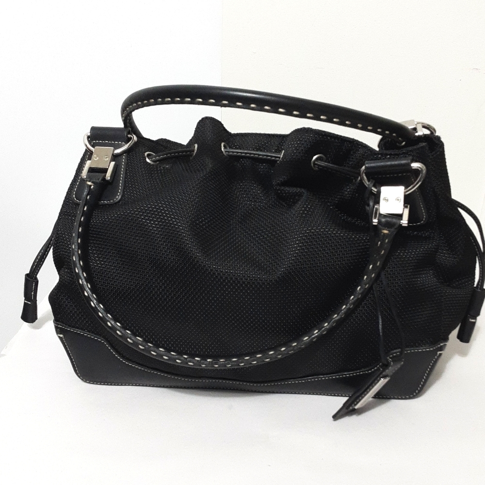 Antonio Melani Side Drawstring Satchel Handbag